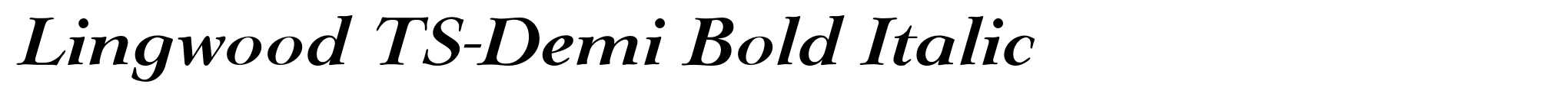 Lingwood TS-Demi Bold Italic image